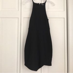 Express Black Bodycon Dress Asymmetrical Hem